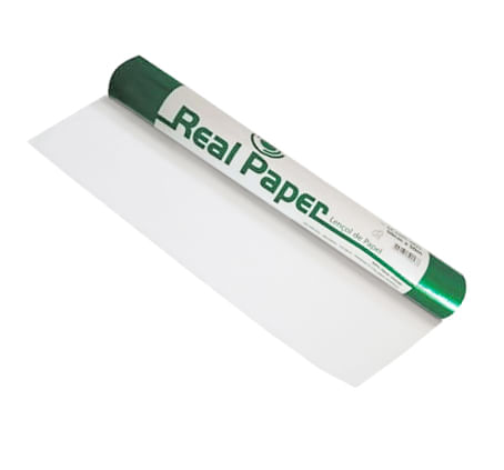 Lençol de Papel Real Paper 100% Fibras Naturais - Kinsan - Caixa com 6 UN